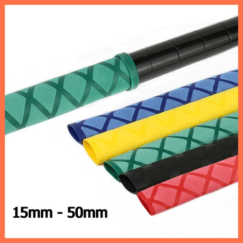 TUBO TERMORETRAIBILE DEL Calore Testurizzato Per Manico Canna Da Pesca Antiscivolo - Foto 4