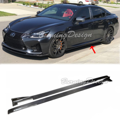 For 13-Up Lexus GS Base and F sport & GSF Carbon Fiber Lexon Style Side Skirts