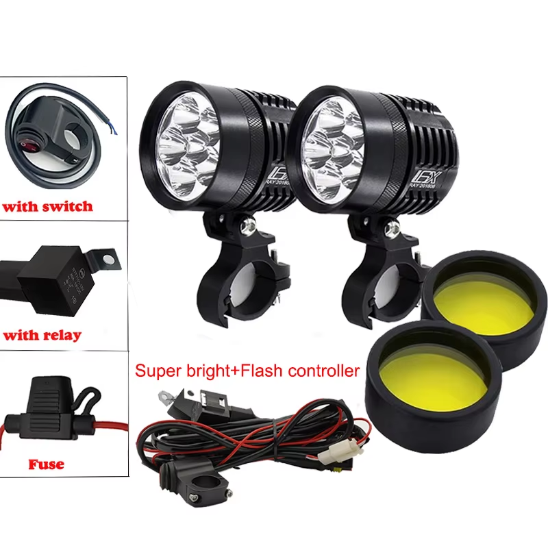 Motocycle Fog Lights 12000LM For BMW Motorcycle LED Auxiliary Fog Light Driving
