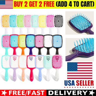 Unbrush Detangling Brush Lixera Hair Brush Curly Hair Detangle Remove Tangle HOT