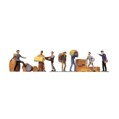 7 ouvriers manutentionnaires -HO- 1/87-FALLER 151001