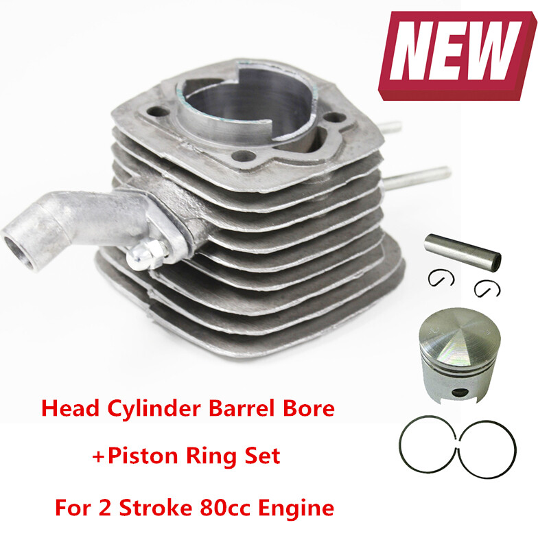 2 Stroke 66cc 80cc Motorized Bike Engine Rebuild Kit Cylinder Piston eBay
