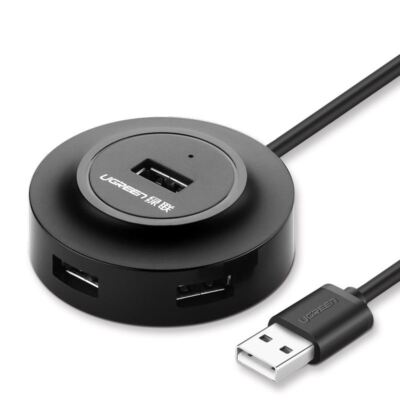 4-Port USB-A Hub 1m Black; UGREEN/20277