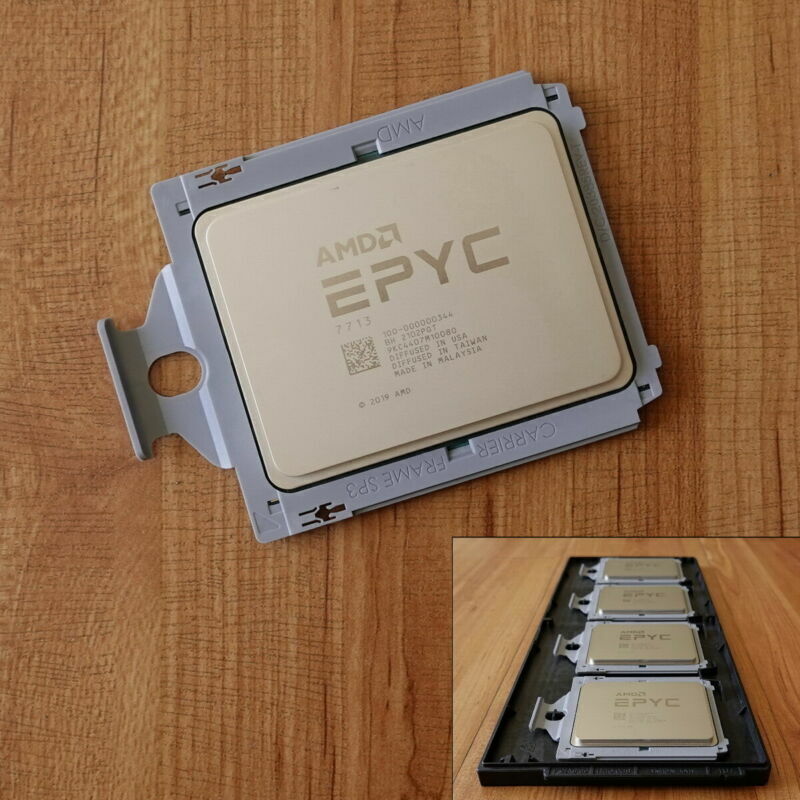 AMD - AMD EPYC 7713 サーバーCPU AMD EPYC 7713 CPU 64-Core Server Processor Up to 3.675GHz For