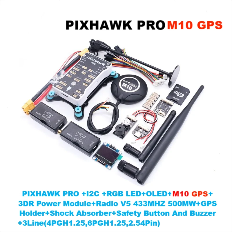 PIXHAWK PX4 PRO M10 GPS PIX 32 Bit Flight Controller Autopilot With 4G SD RC Qua