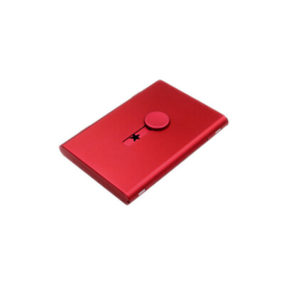 Hand Push Card Case Metal Card Packaging Box Card Organizer Lightweight Frosted*