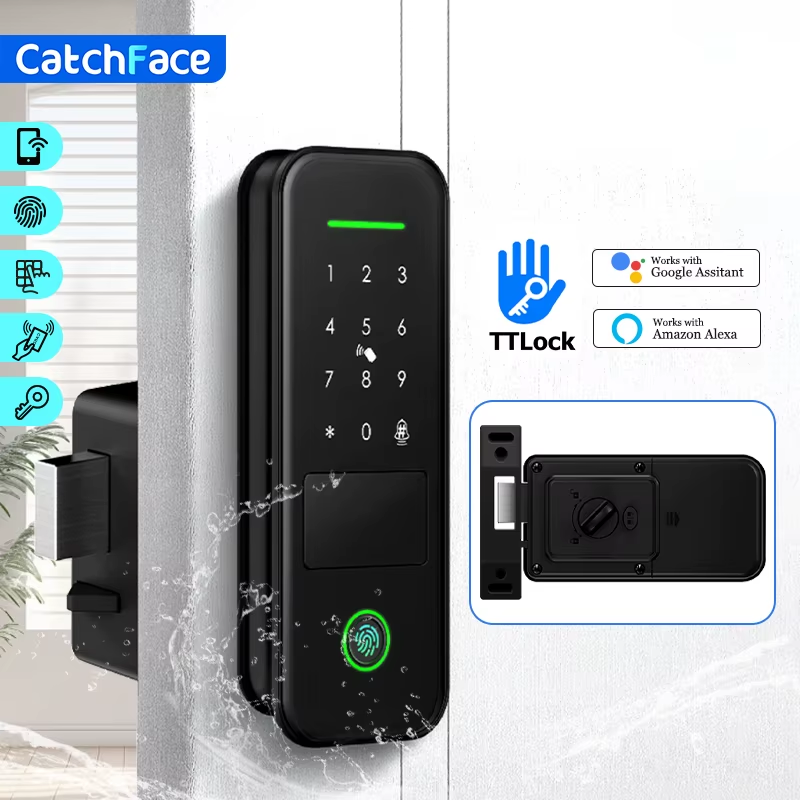 Fingerprint Waterproof Outdoor Garden Lock Remote Control TTLock App Code Keyles