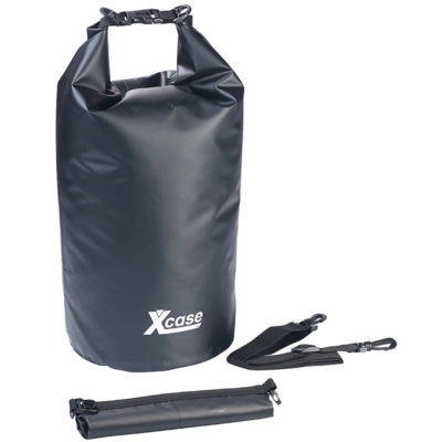 Xcase 3er-Set Wasserdichte Packsäcke aus LKW-Plane, 51020 Liter, schwarz
