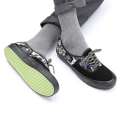 VANS Halloween Punk Anaheim Authentic 44 DX Canvas / Suede Shoes Size UK 9 Rare