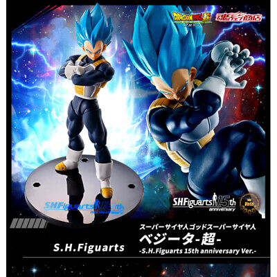 Dragon Ball Super S.H.Figuarts Super Saiyan blue God Vegeta 15th Ver In Stock