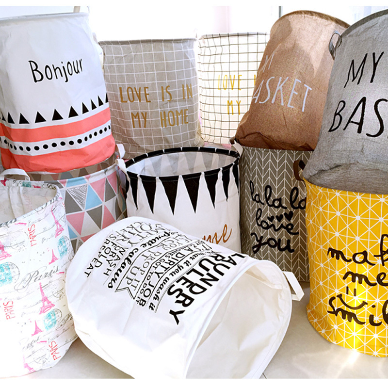 Cesto Sacco Porta Biancheria Portabiancheria In Tessuto Salvaspazio Casa dfh