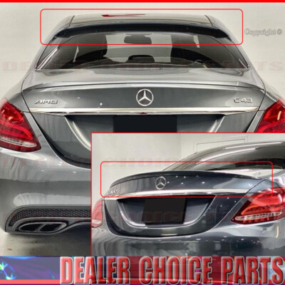 For Mercedes W205 C-Class 2015 2016-2020 2021 2022 Trunk+Roof Spoiler UNPAINTED