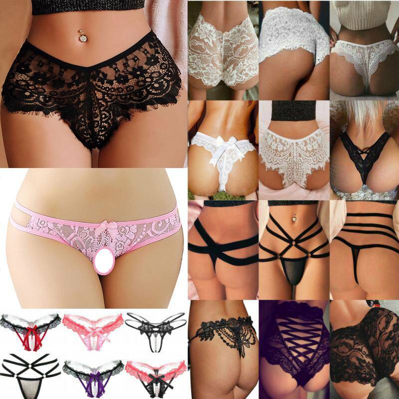 Damen Spitze Tanga Höschen Slips Sexy Dessous Reizwäsche G-String Unterwäsche