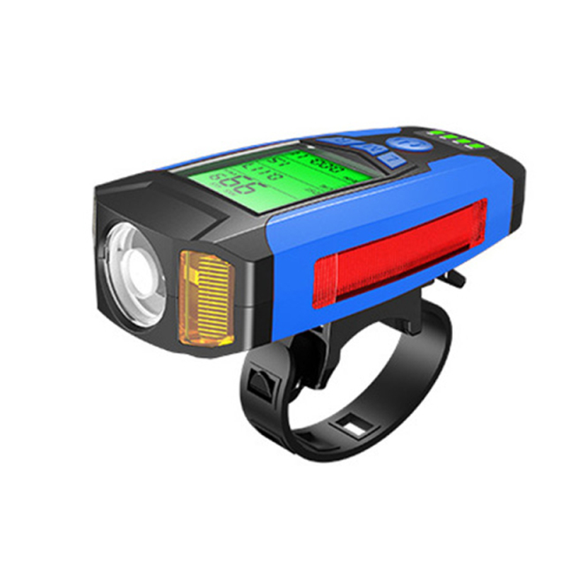 luz led recargable para bicicleta delantera accesorios velocimetro con bocina de
