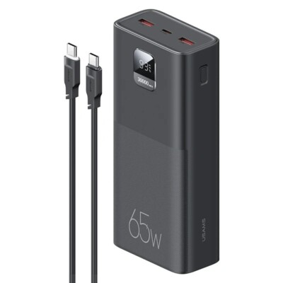 30000mAh 65W Power Bank Fast Portable Charger Battery Pack PD For Phone Laptop