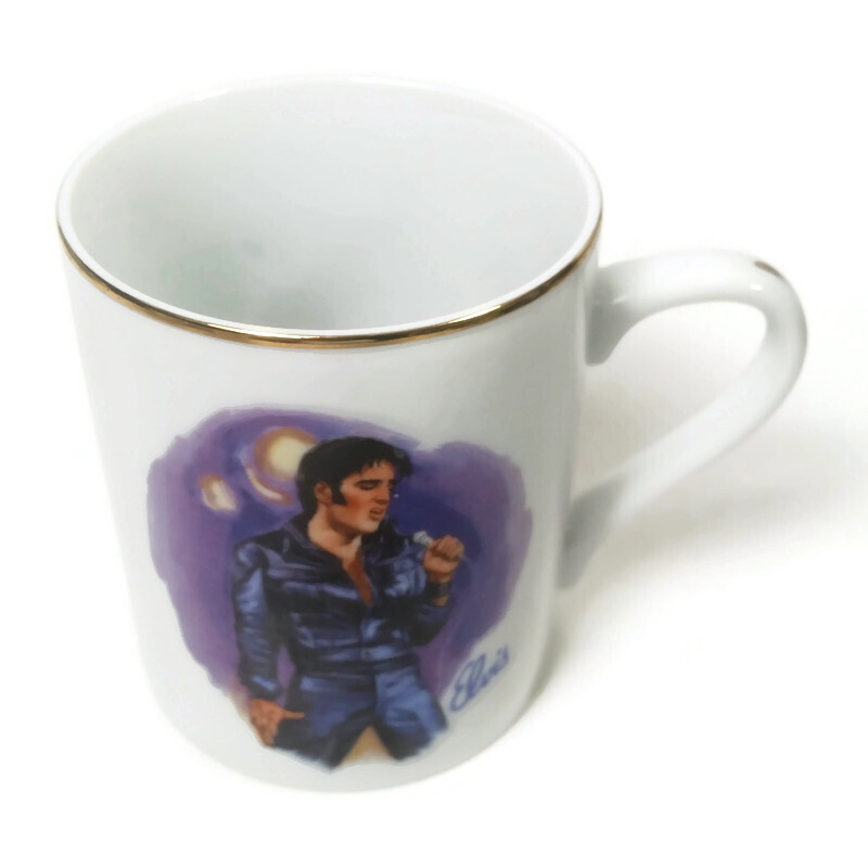 Elvis Presley Hound Dog Coffee Cup Mug Nostalgia Collectible Vintage 1985 - Picture 2 of 6