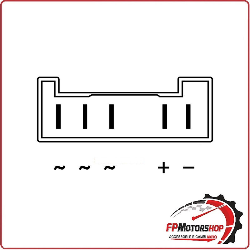REGOLATORE DI TENSIONE PER MBK-YAMAHA 125/150 MOT. MINARELLI CON PIASTRA