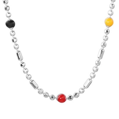 Cute Small Beaded Necklace Adjustable Clavicle Chain Thin Necklace Jewelry