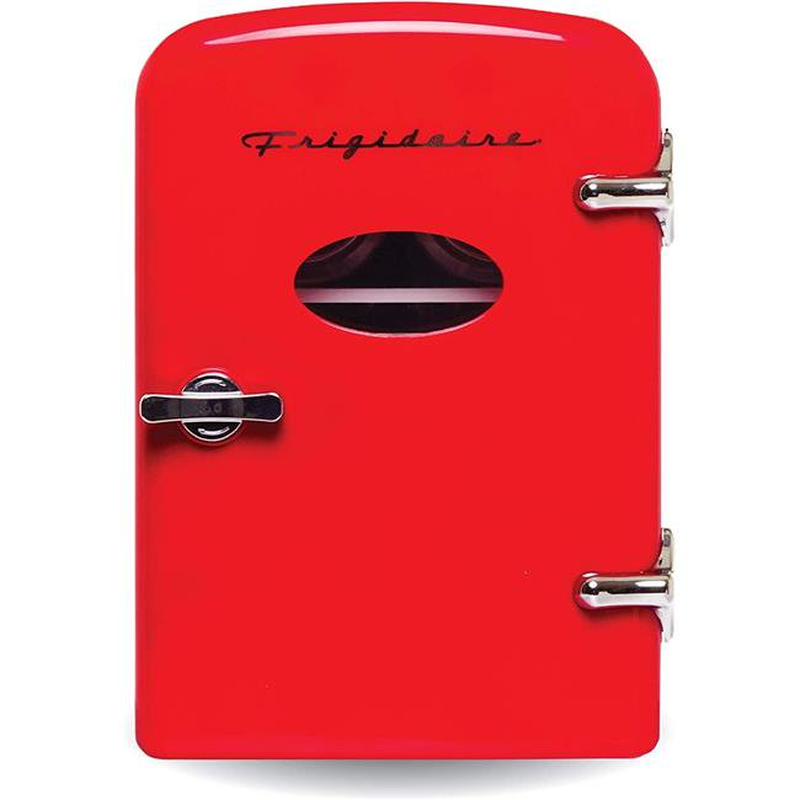 Frigidaire Retro 6-Can Portable Mini Fridge Cooler Black - Red - Aqua - Pink
