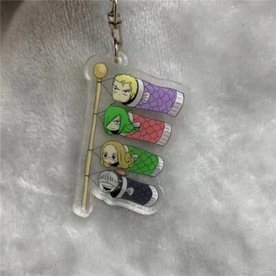 Keychain Laxus Dreyar Freed Justine Keyring Strap Figure Hanging Accessories