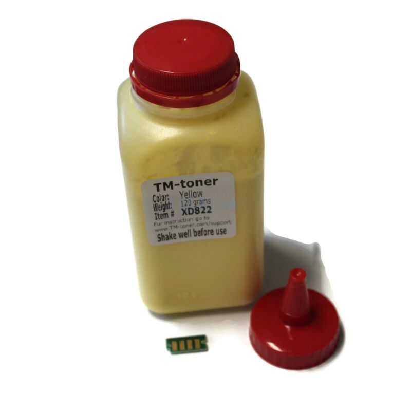 Yellow High Yield Toner Refill With Chip Chip For Dell C3760n, C3760dn, C3765dnf