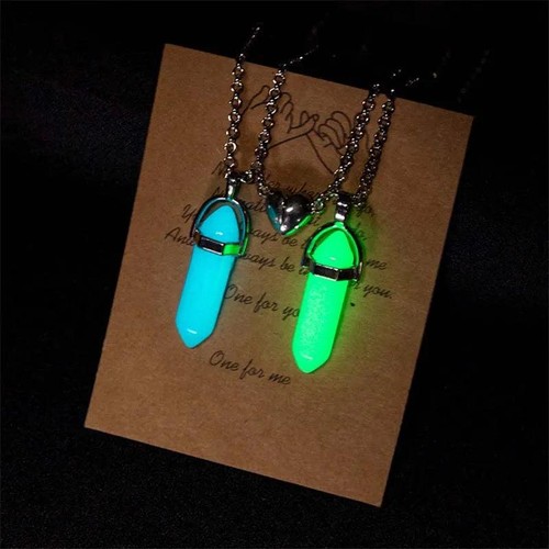 Natural Quartz Crystal Opal Agate Hexagonal Pendulum Necklace Leather Chain Char