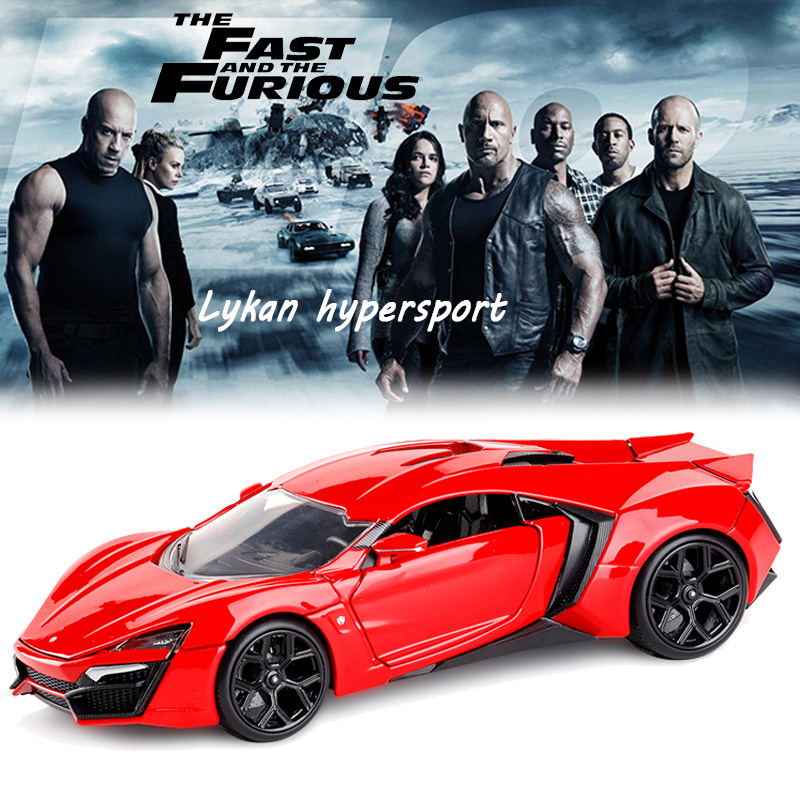 Details About 1 24 Fast And Furious Lykan Hypersport Diecast Model Vehicle Collection Car Toy