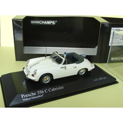 PORSCHE 356 C CABRIOLET POLIZEI DUSSELDORF 1965 1:43