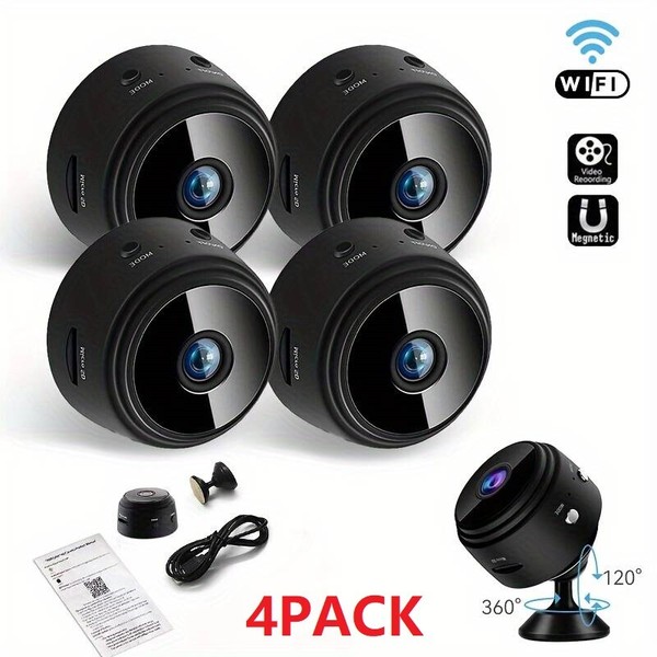 4Pack Mini Wireless 1080P Hidden Camera Wifi Home Security HD Night Vision Cam - Image 18