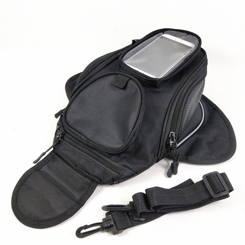 Motorcycle Oil Fuel Tank Bag Saddlebags Accessories Sports Universal Black 1pcs