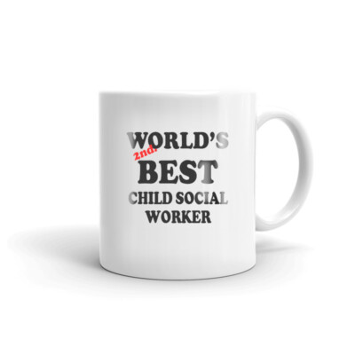 World's 2nd Best Child Social Worker Coffee Tea Mug Child Welfare Workers Gift