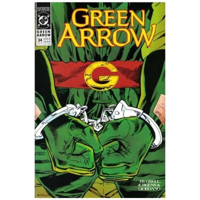 Green Arrow #34  - 1988 series DC comics NM Full description below [j.