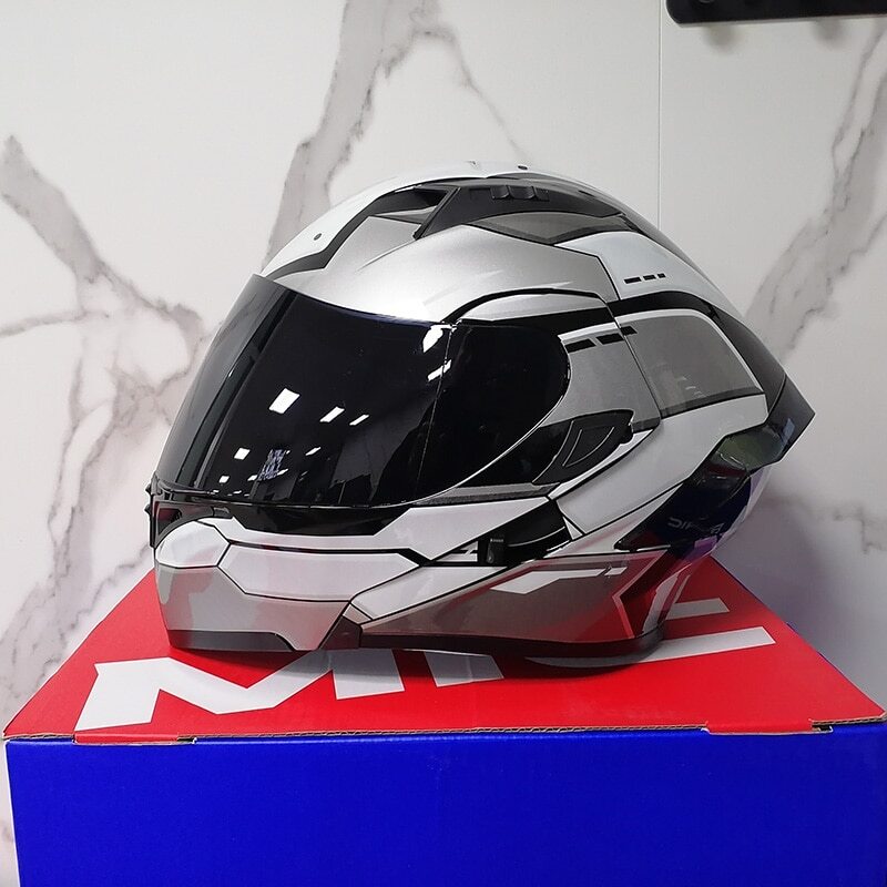 Double Visors Modular Flip Up Helmet Dot Approved Full Face