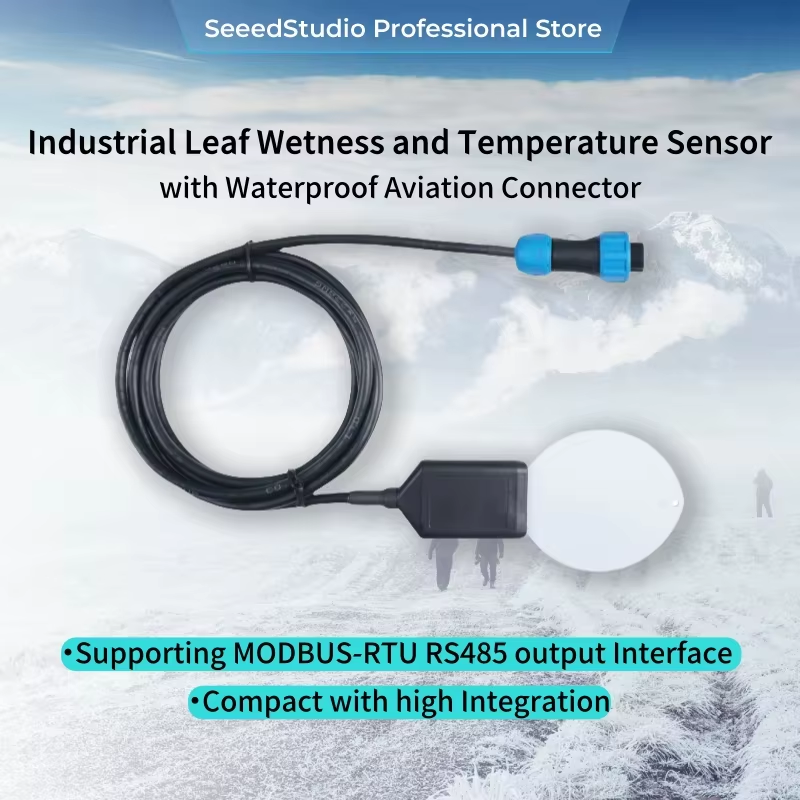 Industrial Grade Leaf Wetness and Temperature Sensor, MODBUS RTU RS485, IP68 Wat