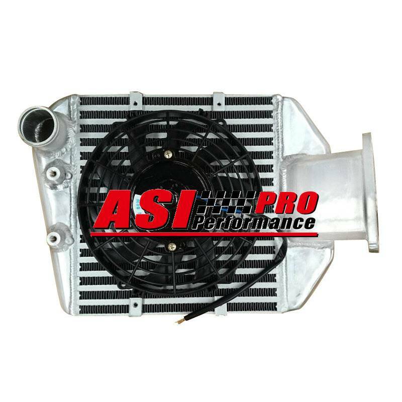 4.2L Intercooler+9"FAN For Toyota Landcruiser 80 100 105 Series 1HZ