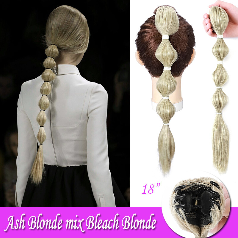 Jaw Claw Ponytail Thick Clip In Hair Extension Pony Tail Hairpiece Real As Human