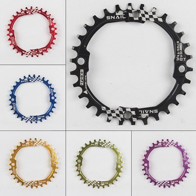 104bcd Mountainbike Rund Kettenblatt 30T Schmal Breit Kette Ring Aluminium Cycle