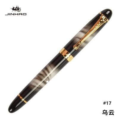Jinhao X450 Luxury Fountain Pen - Metal Clip, Fine Nib 0.5mm, 1pc, Push Type