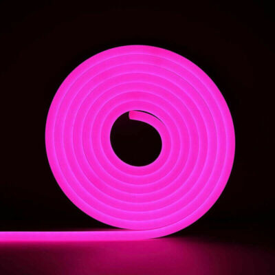 LED Strip Neon Flex Rope Light Waterproof DC 12V Flexible Outdoor Lighting UK AQ