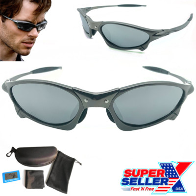 Metal-X Penny Cyclops Sunglasses Polarized Silver Iridium UV400 Lenses - USA