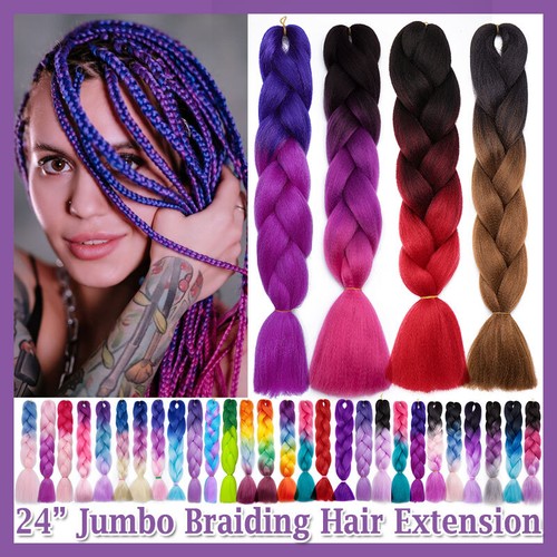 Ful 60cm Jumbo Braiding Hair Extensions Natural Box Braided Crochet Twist