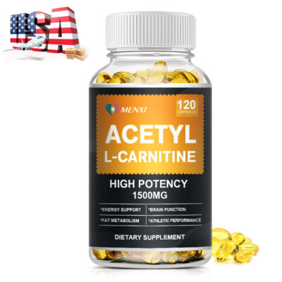 ACETYL L-CARNITINE TABLETS Nervous System Health Antioxidant 120 CAPSULES 1500mg