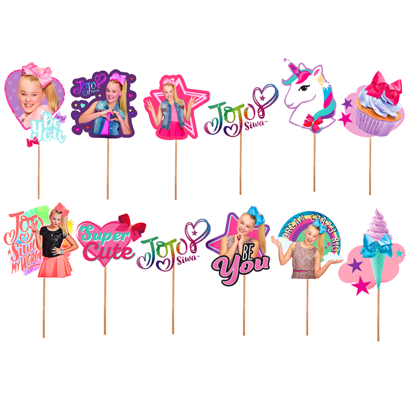 JOJO SIWA CAKE TOPPER TOPPERS CUPCAKE BALLOON SUPPLIES DECORATIONS BALLOON THEME