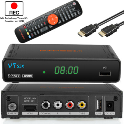HD FTA Sat Receiver DVB-S/S2/S2X Satellite Dish Decoder KU/C Band Dish H.265 PVR