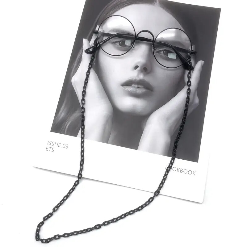 Glasses Cord String Strap Lanyard Reading Black Aluminum 2 Styles Light Weight