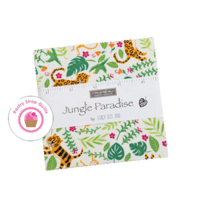 Moda JUNGLE PARADISE Stacy Iest Hsu Quilting CHARM PACK 42- 5'' squares