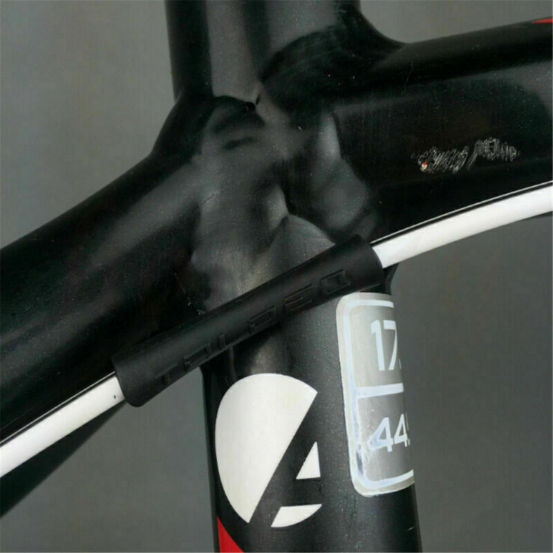 10PCS Silicone Bicycle Outer Brake Gear Cable Wrap Frame Protector MTB Road Bike