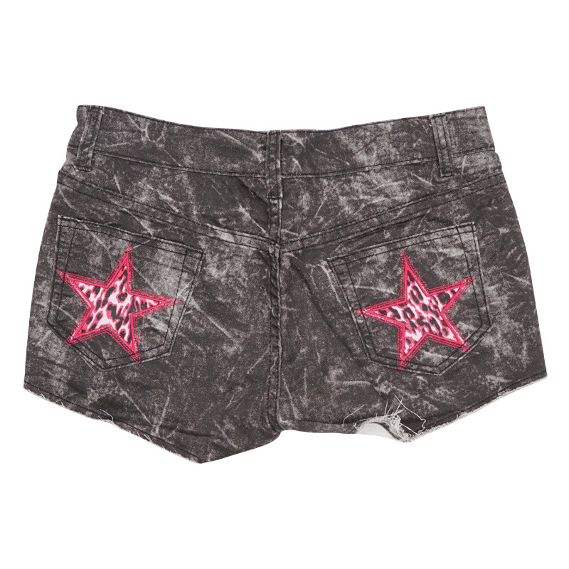 

ЖЕНСКИЕ БРЕНДОВЫЕ ШОРТЫ TooFAST FILTHY SHORTS STARRY SHORTS, Black mineral wash