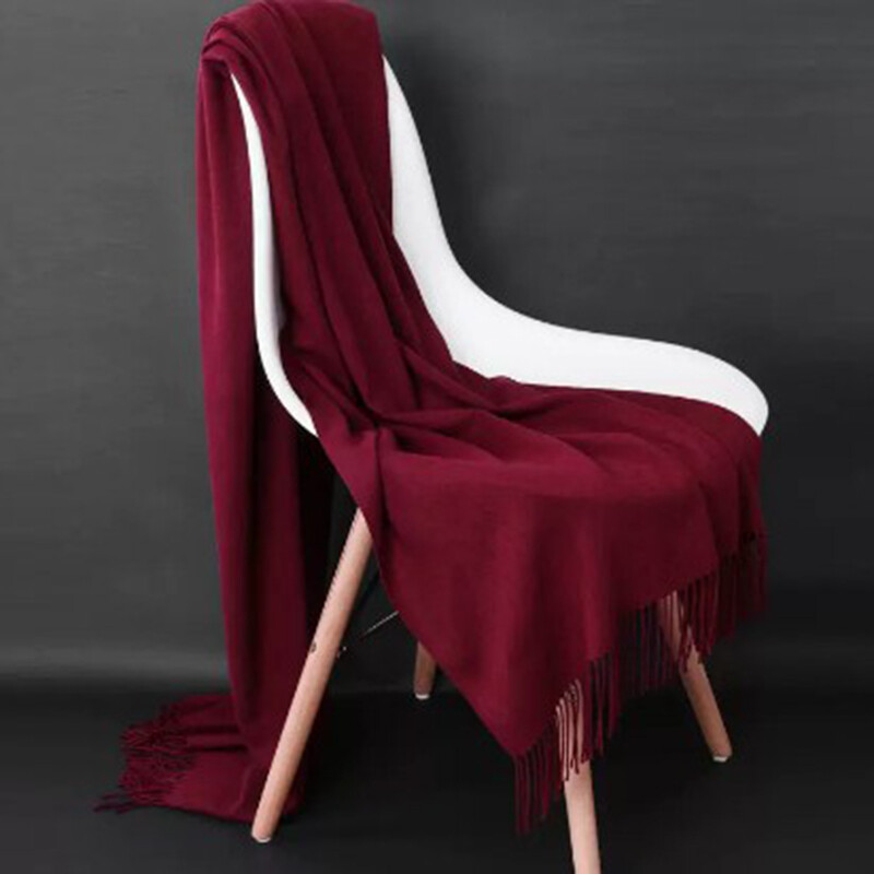 Uomo Donna Simil Cashmere Sciarpa Caldo Scialle Mantella Copricapo Rettangolare