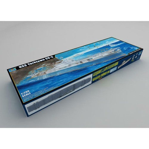 Trumpeter USS Navy Yorktown CV-5 1/200 Aircraft Carrier Model Warship Kit 03711